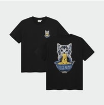 Dedicated Dedicated T-shirt Stockholm  Cat And Noodles Black