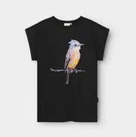 Dedicated Dedicated T-Shirt Visby Painted Bird Black