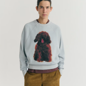 Thinking Mu Pet Portrait Bonnie Sweatshirt Blue