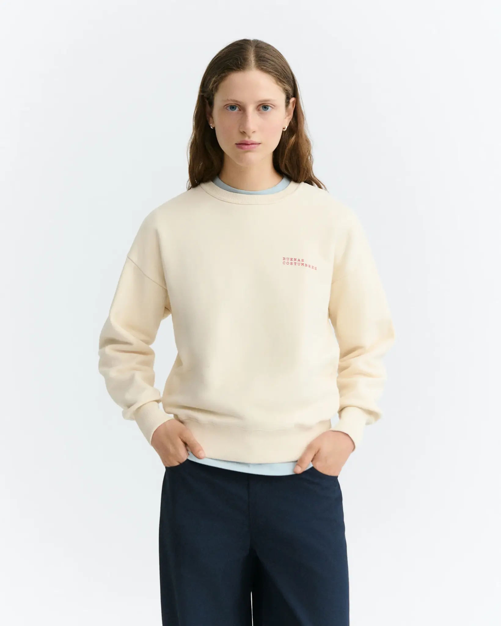 Thinking Mu Thinking Mu Costumbres Jodie Sweatshirt Pannacota