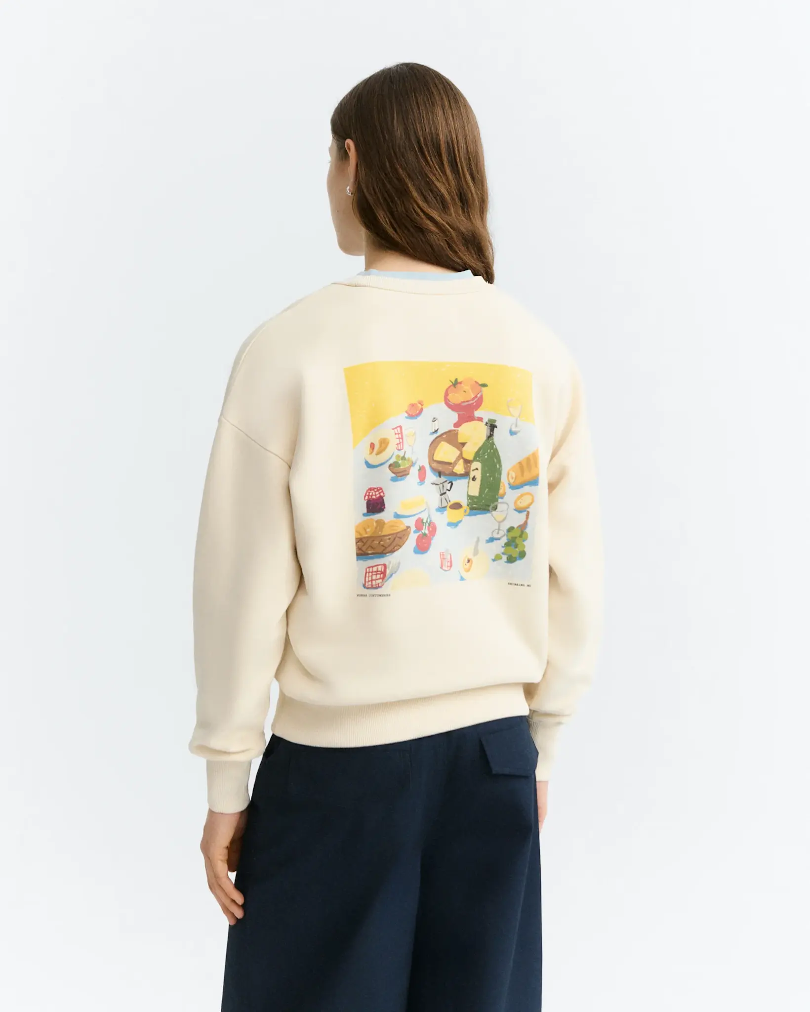Thinking Mu Thinking Mu Costumbres Jodie Sweatshirt Pannacota