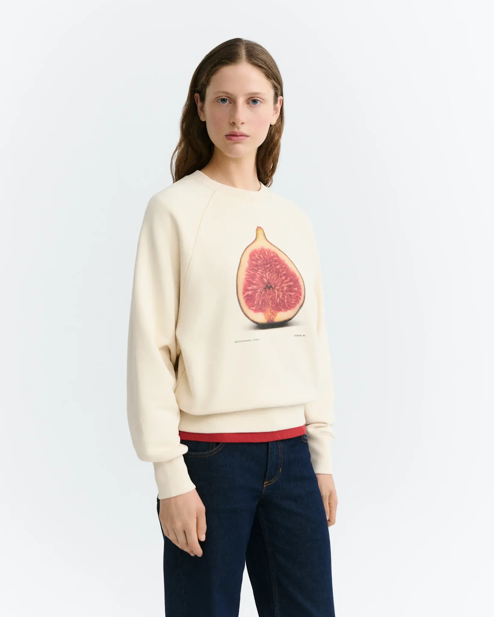Thinking Mu Thinking Mu Figa  Bonnie Sweatshirt Pannacota