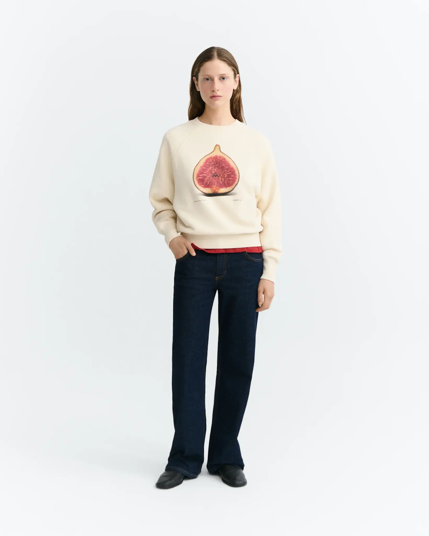 Thinking Mu Thinking Mu Figa  Bonnie Sweatshirt Pannacota