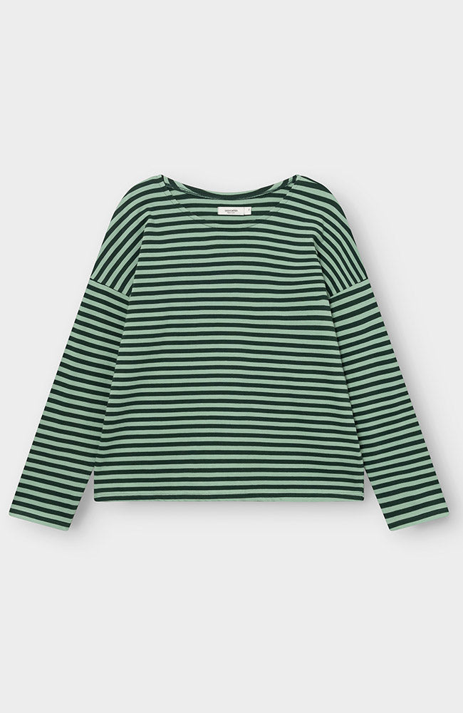 Dedicated Dedicated Top Humledal Stripes Dark Green/Granite Green