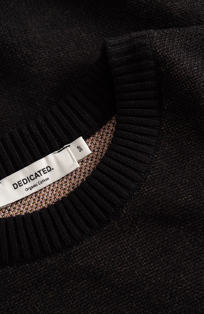 Dedicated Dedicated Sweater Arendal Long Cat Black