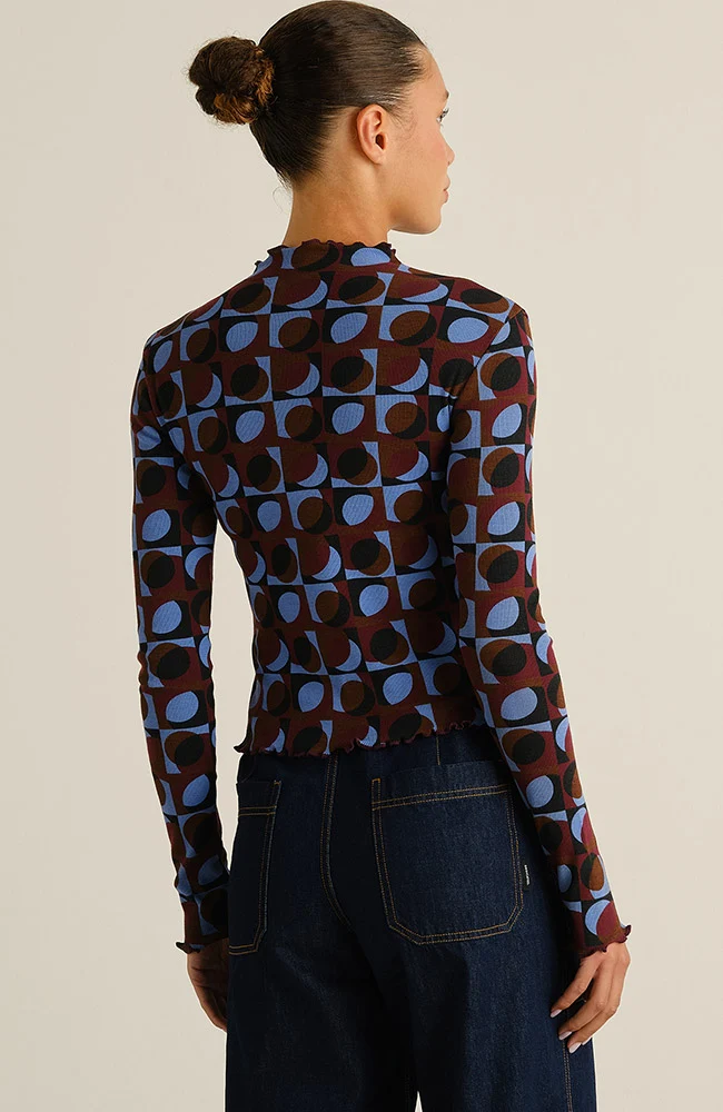 Dedicated Dedicated Rib Top Malma Retro Geo Multi Color