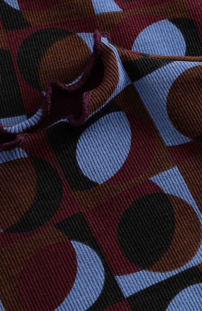 Dedicated Dedicated Rib Top Malma Retro Geo Multi Color