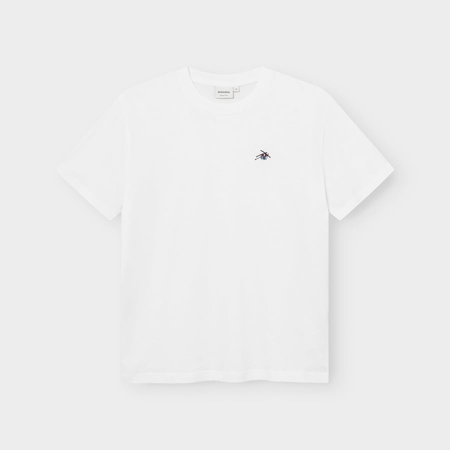 Dedicated Dedicated T-Shirt Stockholm Ski Crash EMB White