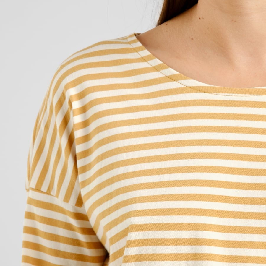 Dedicated Dedicated Top Humledal Stripes Gold Yellow
