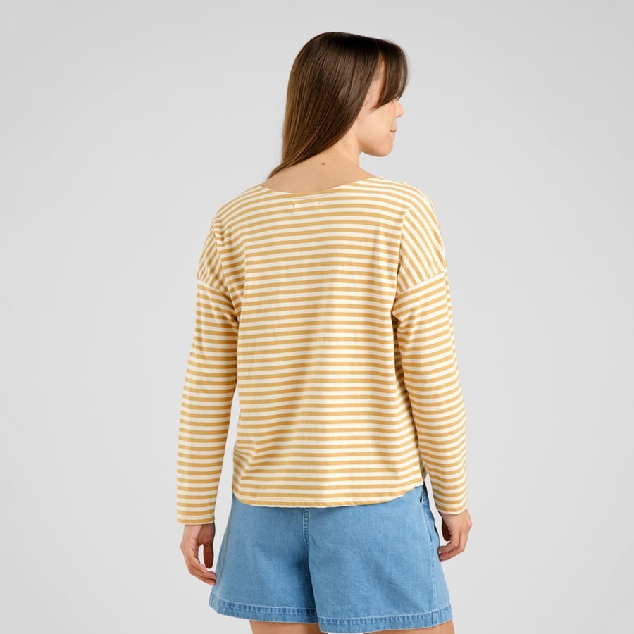 Dedicated Dedicated Top Humledal Stripes Gold Yellow
