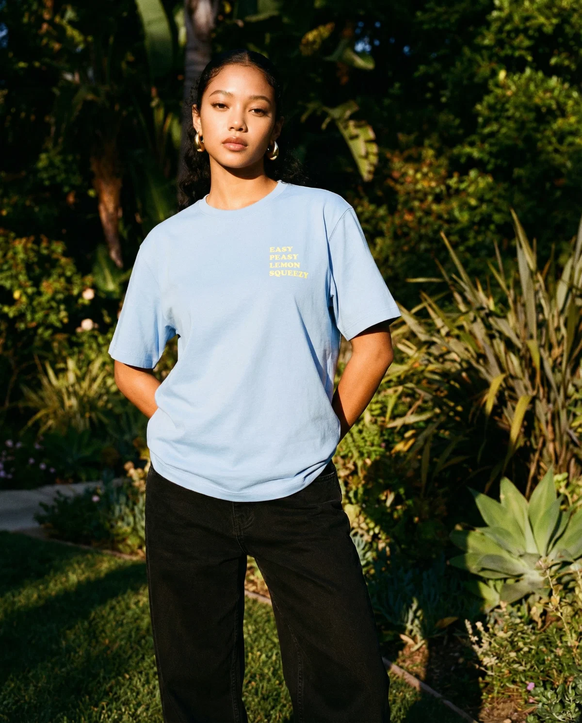 On Vacation On Vacation Lemon Squeezy T-shirt Light Blue