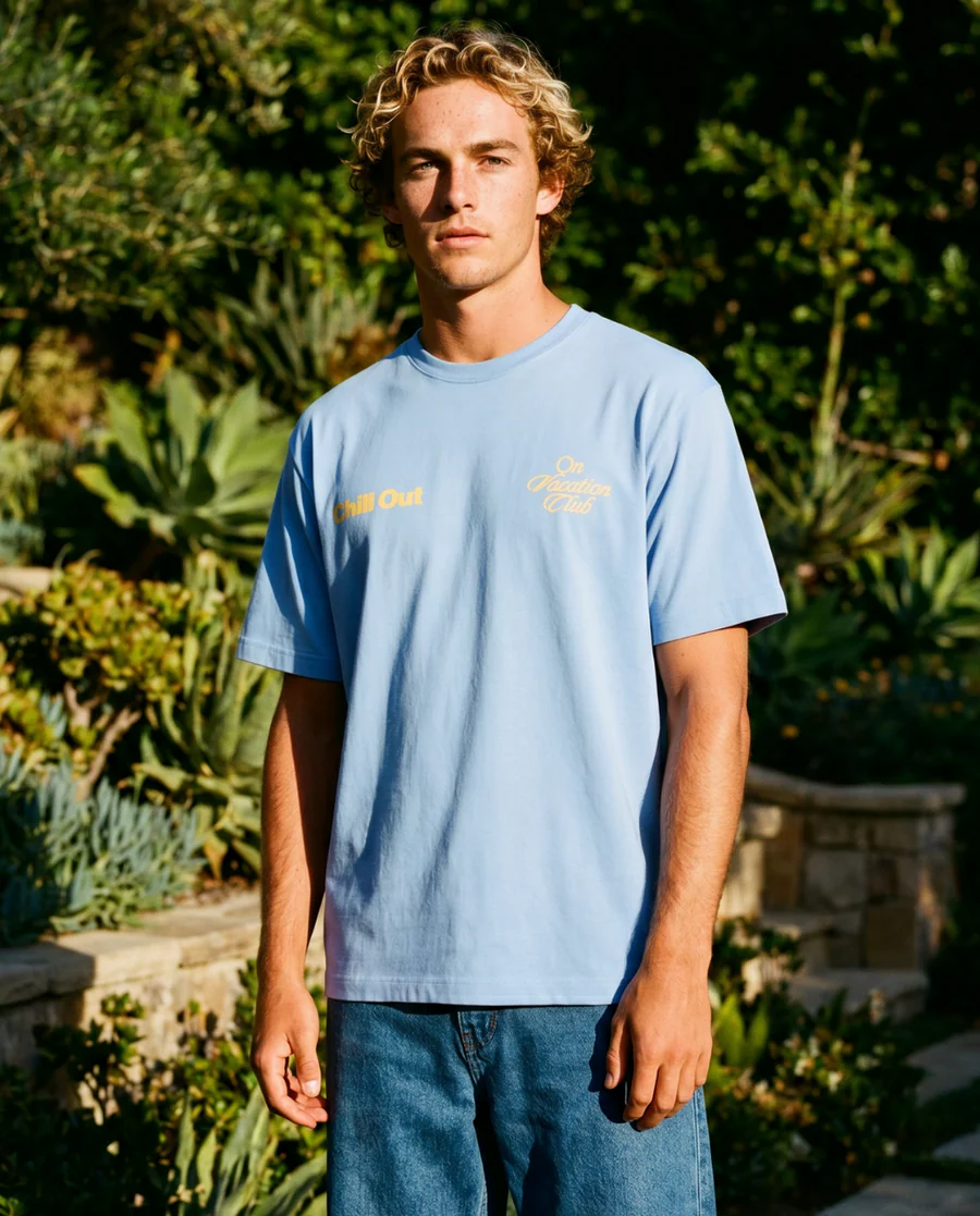 On Vacation On Vacation Chill Out T-Shirt - Light-Blue