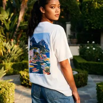 On Vacation Capri T-Shirt White