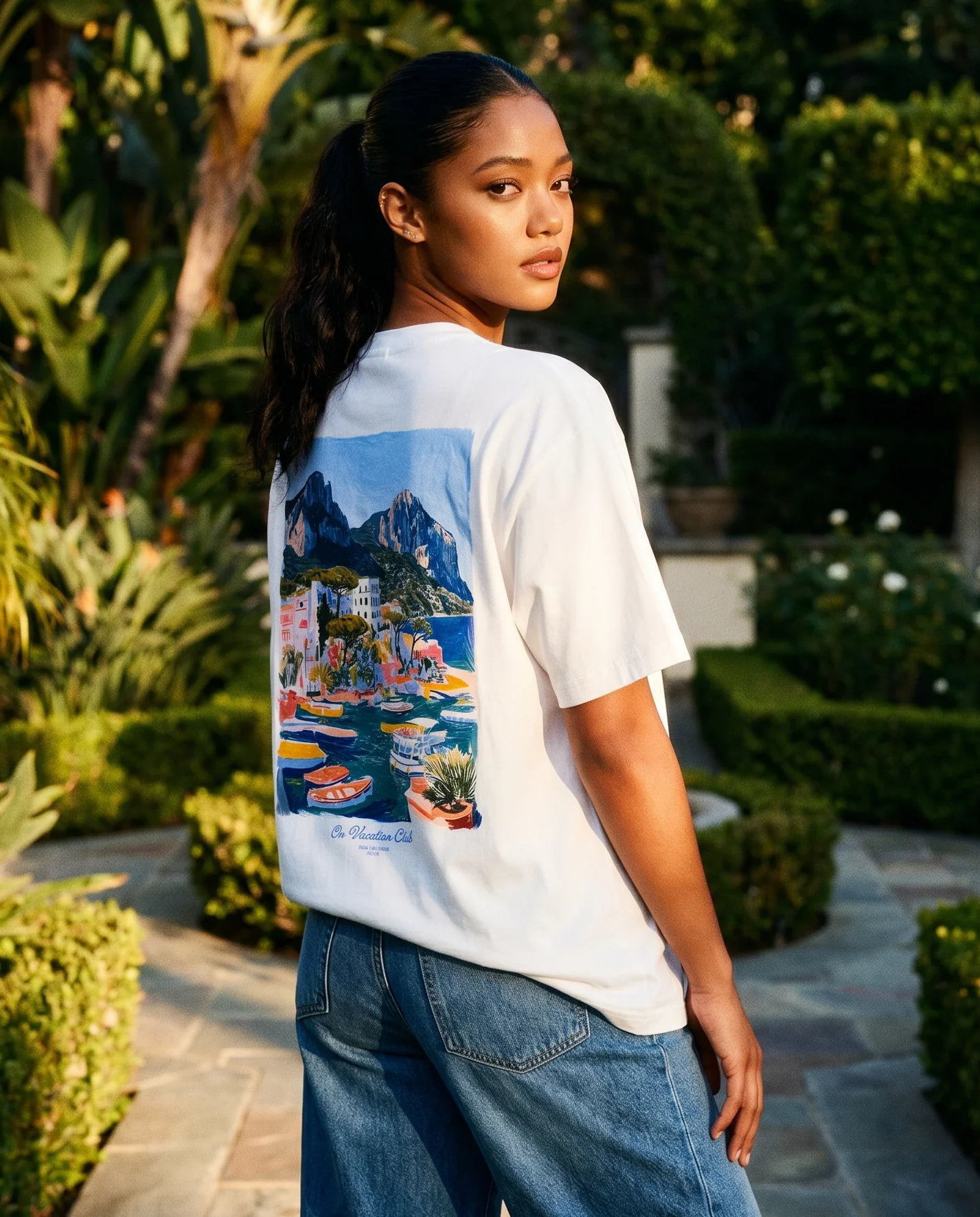 On Vacation On Vacation Capri T-Shirt White
