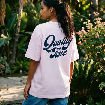 On Vacation Quality Time T-Shirt Pink