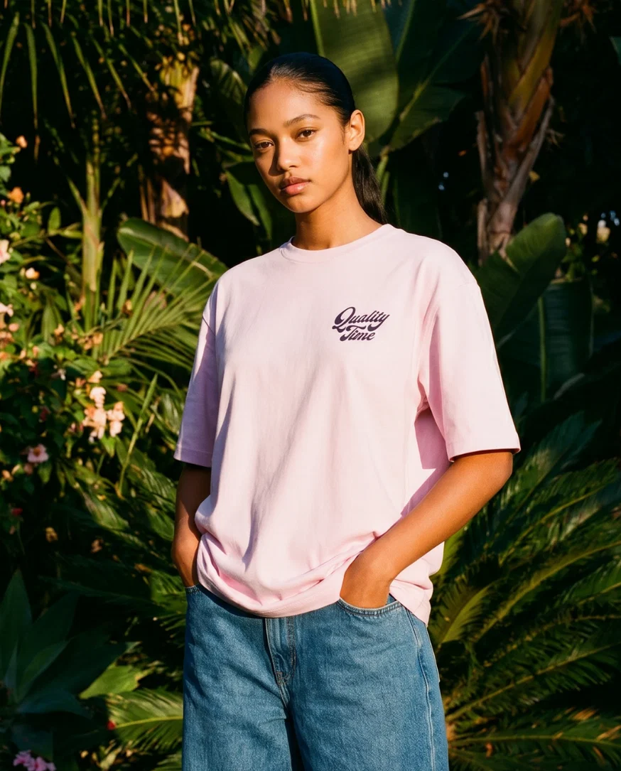On Vacation On Vacation Quality Time T-Shirt Pink