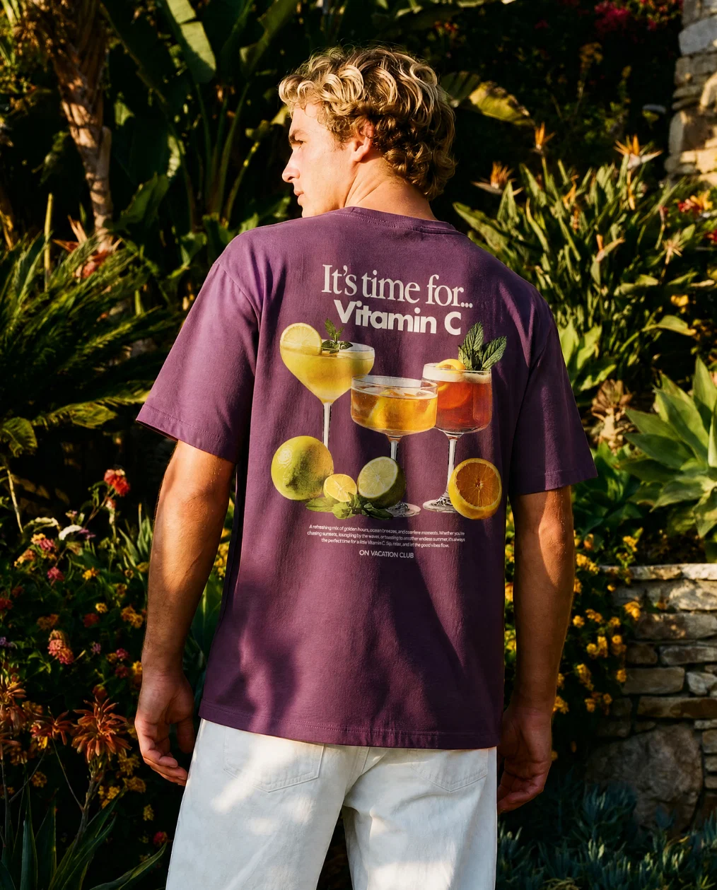 On Vacation On Vacation Vitamin C T-Shirt Burgundy