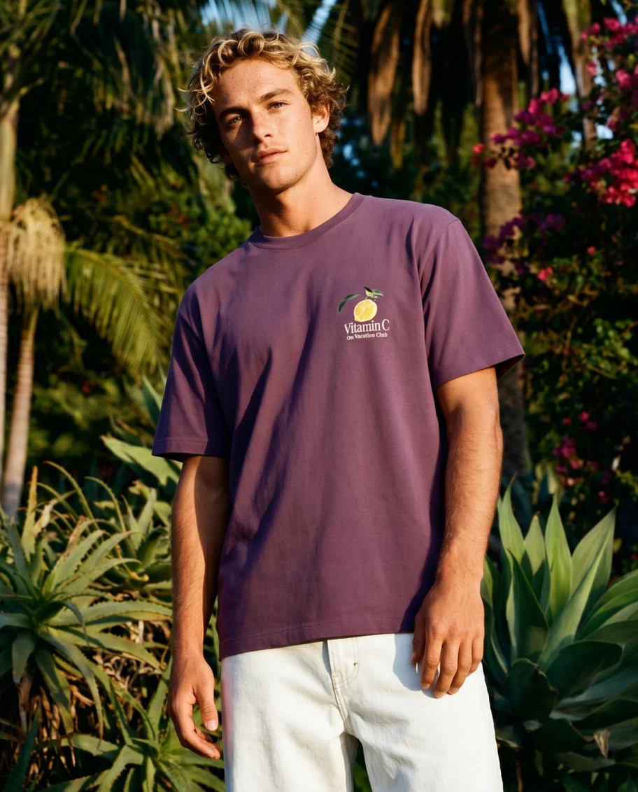 On Vacation On Vacation Vitamin C T-Shirt Burgundy