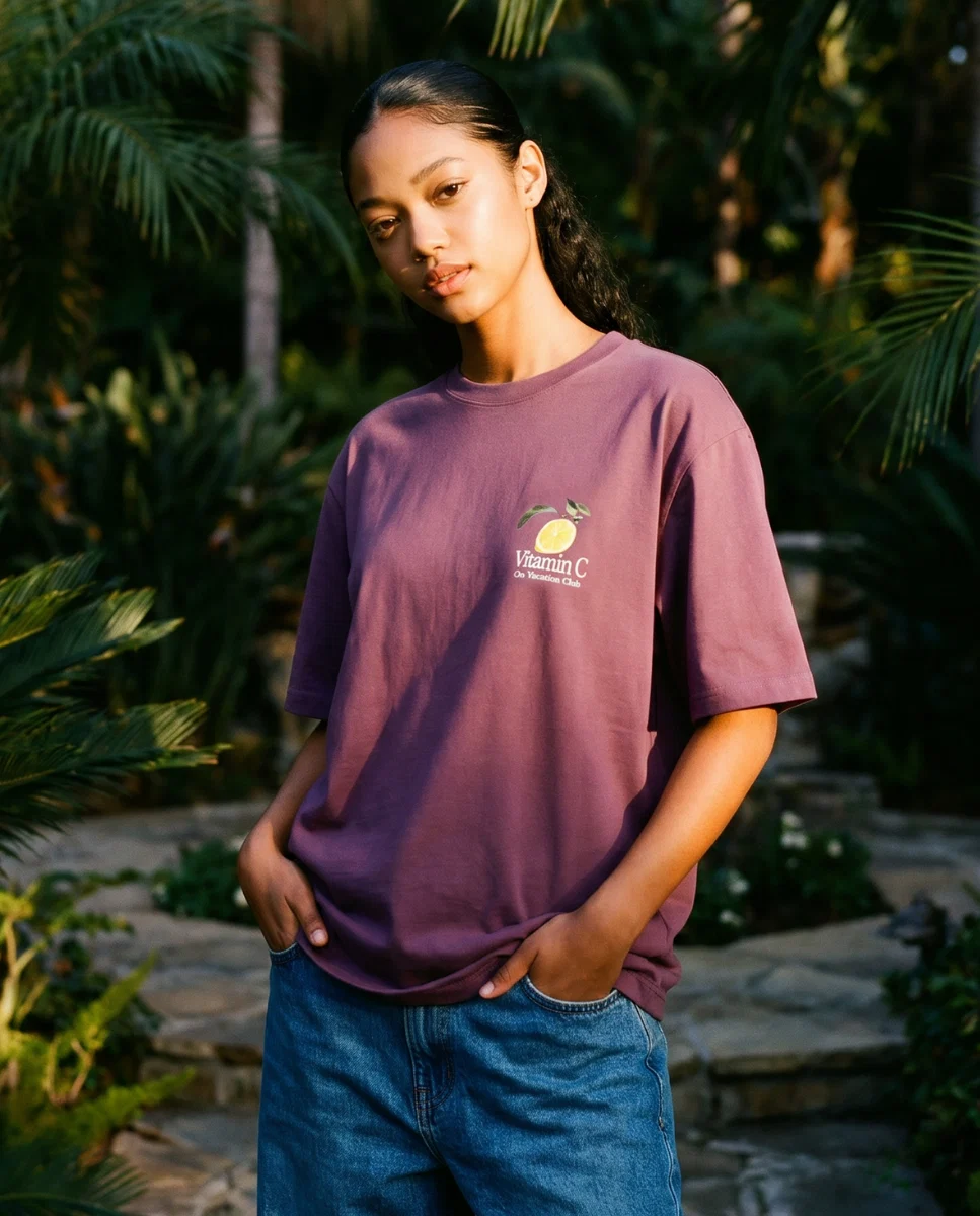 On Vacation On Vacation Vitamin C T-Shirt Burgundy