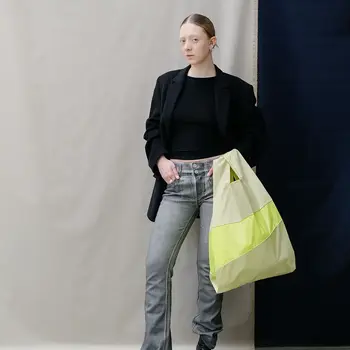 Susan Bijl The New Shopping Bag Leftover Joy & Fluo Yellow Large