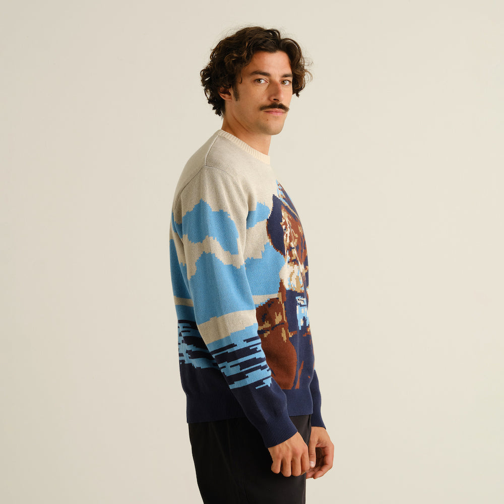 Dedicated Dedicated Sweater Mora Man and Sea Multi Color