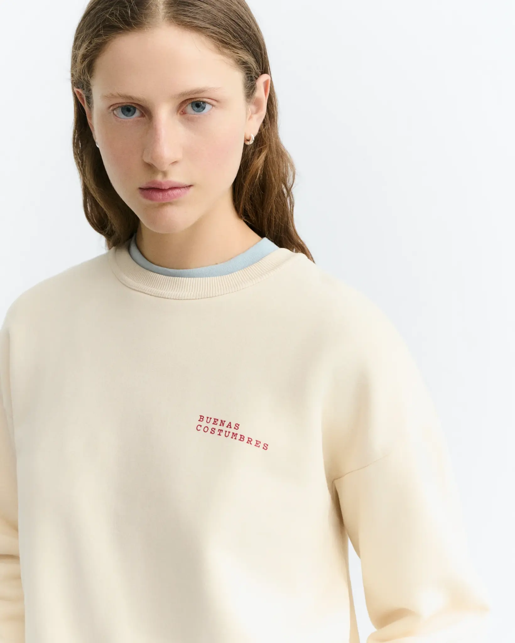 Thinking Mu Thinking Mu Costumbres Jodie Sweatshirt Pannacota