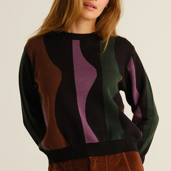 Dedicated Sweater Arendal Wavy Stripe Multi  Color