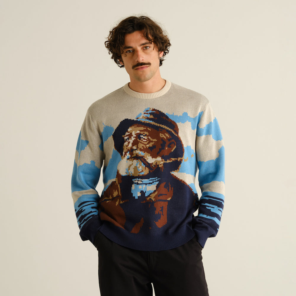 Dedicated Dedicated Sweater Mora Man and Sea Multi Color