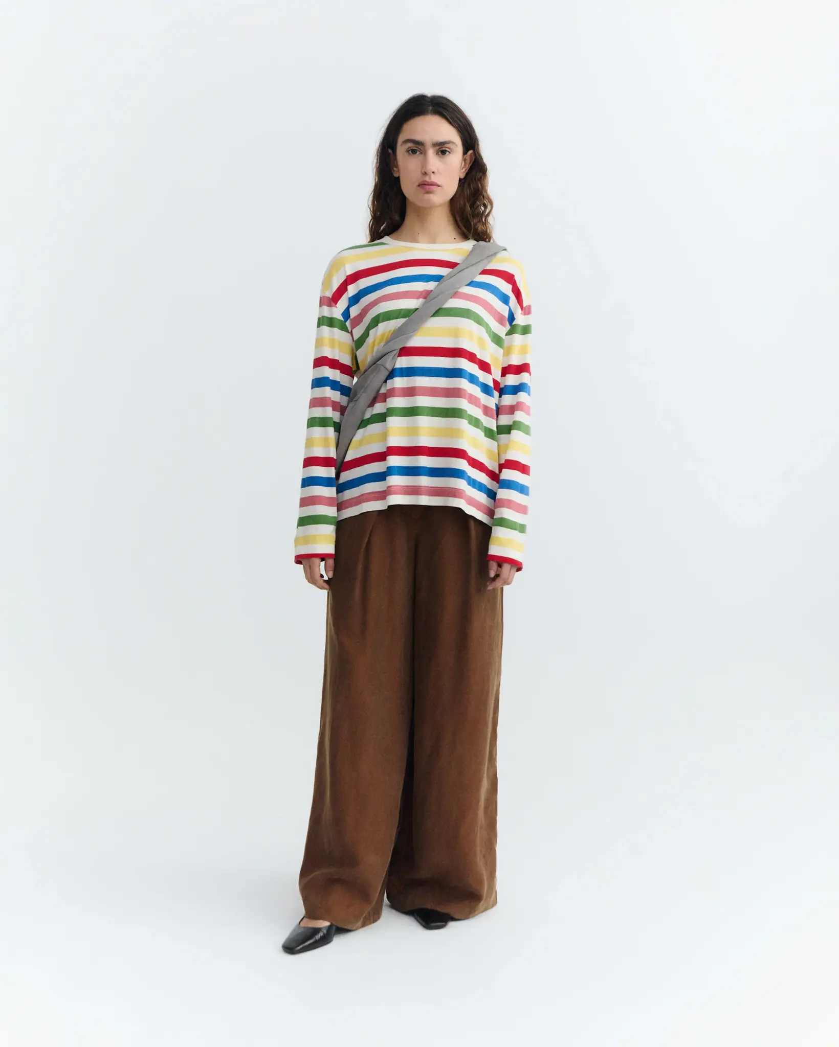 Thinking Mu Thinking Mu Emily Sunset Stripes Tee