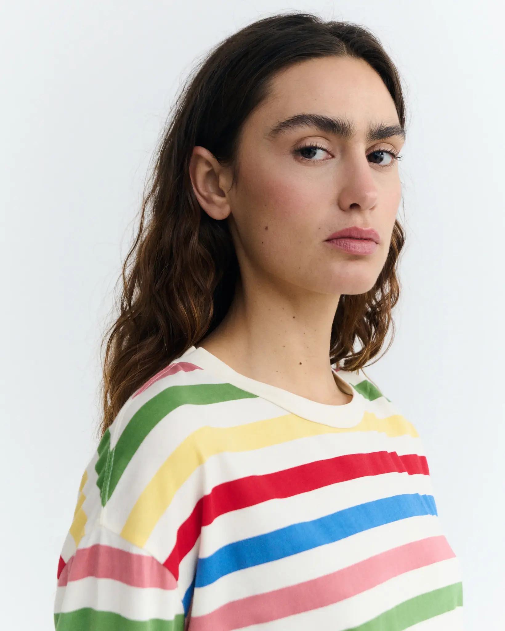 Thinking Mu Thinking Mu Emily Sunset Stripes Tee