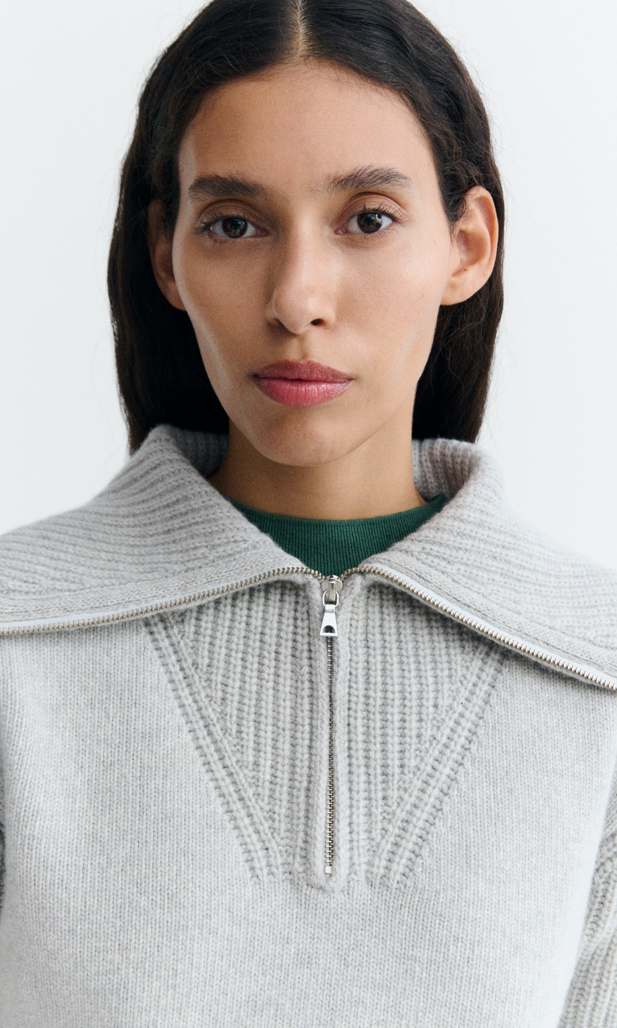 Thinking Mu Thinking Mu Tanit Knitted Sweater Grey