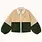 Tiny Big Sister Tiny Big Sister Color Blocked Sherpa Jacket Vanilla - Dark Khaki