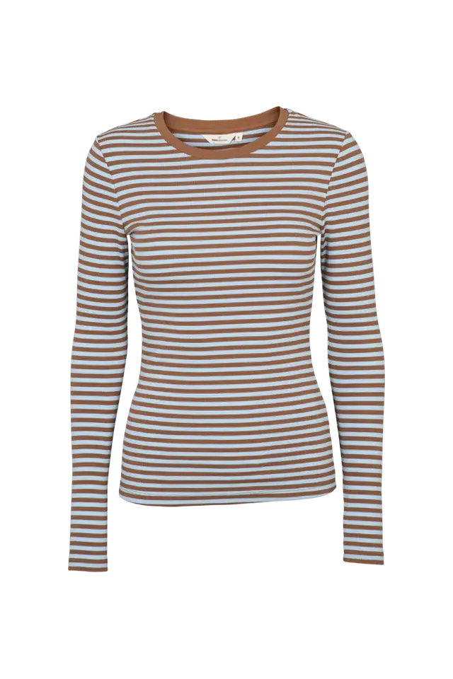 Basic Apparel Basic Apparel Ludmilla LS Tee Nuthact - Dutchcanal