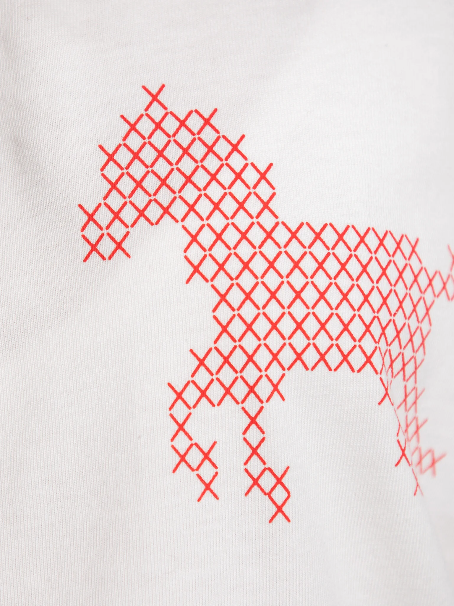 Tiny Big Sister Tiny Big Sister Horses Tee Off-White