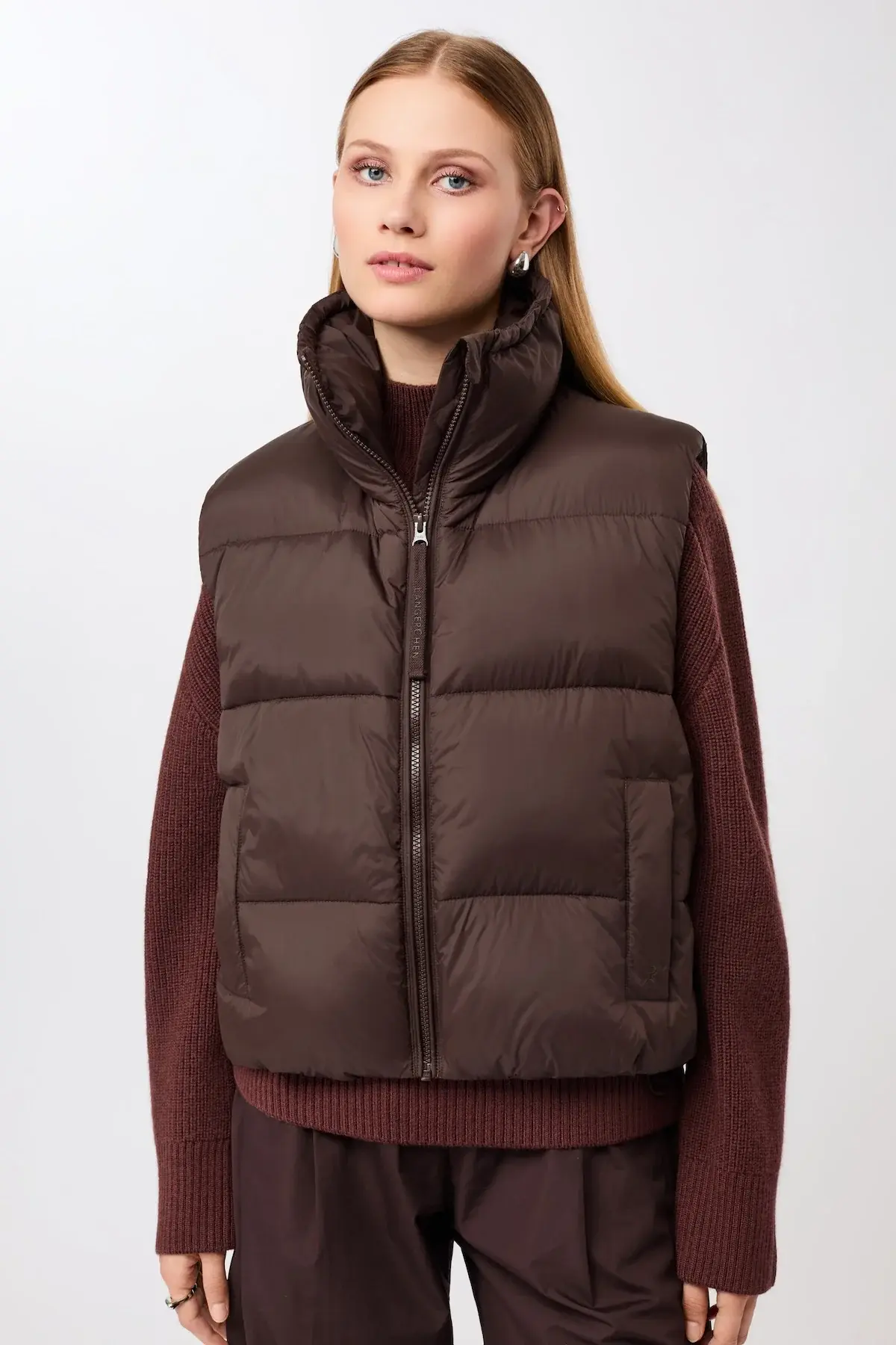Langerchen Langerchen Quilted Padded Bodywarmer Coffee