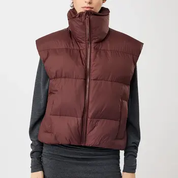 Langerchen Quilted Padded Bodywarmer Burgundy