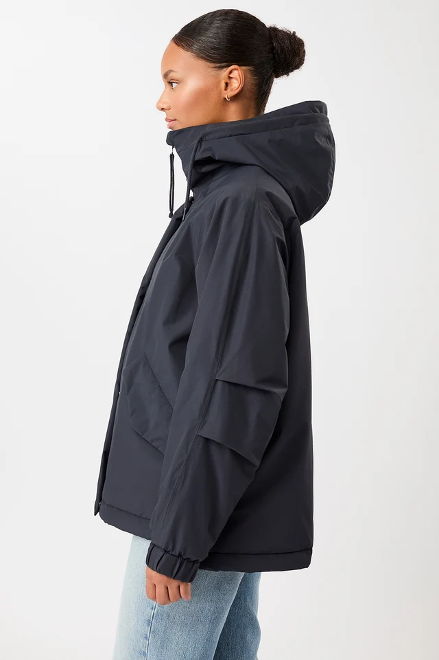 Langerchen Langerchen  Quilted Short Parka in a Loose Fit Navy