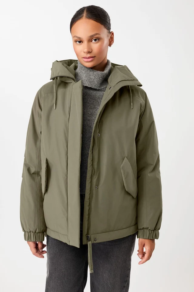 Langerchen Langerchen Padded Short Parka in a Loose Fit Sencha
