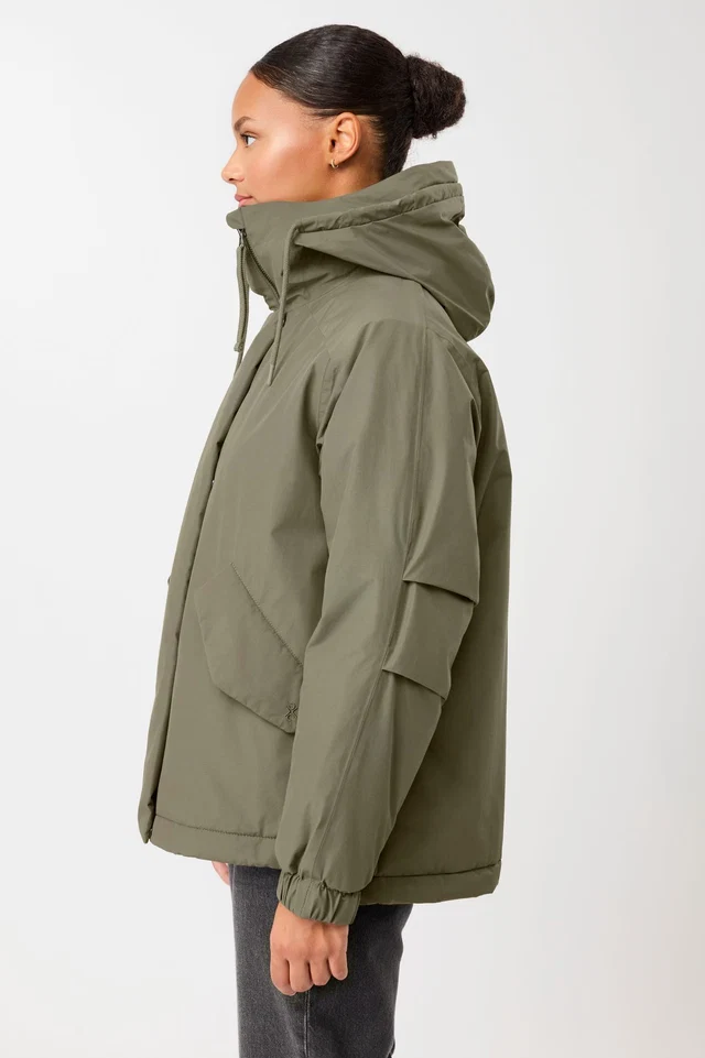 Langerchen Langerchen Padded Short Parka in a Loose Fit Sencha