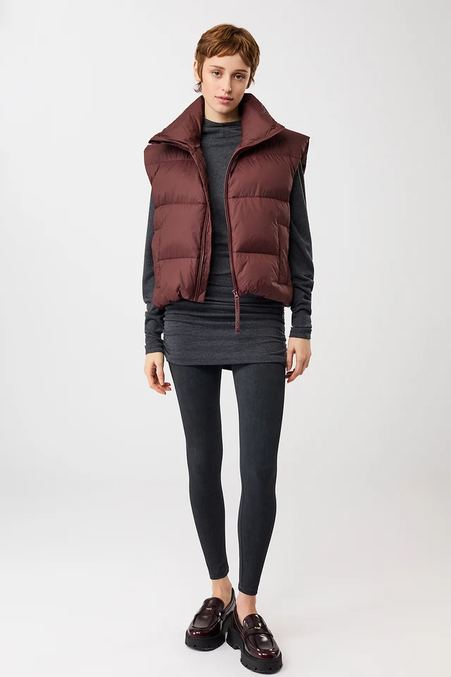 Langerchen Langerchen Quilted Padded Bodywarmer Burgundy