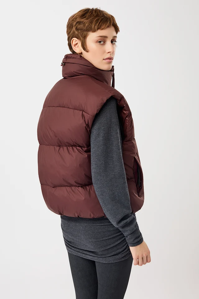 Langerchen Langerchen Quilted Padded Bodywarmer Burgundy