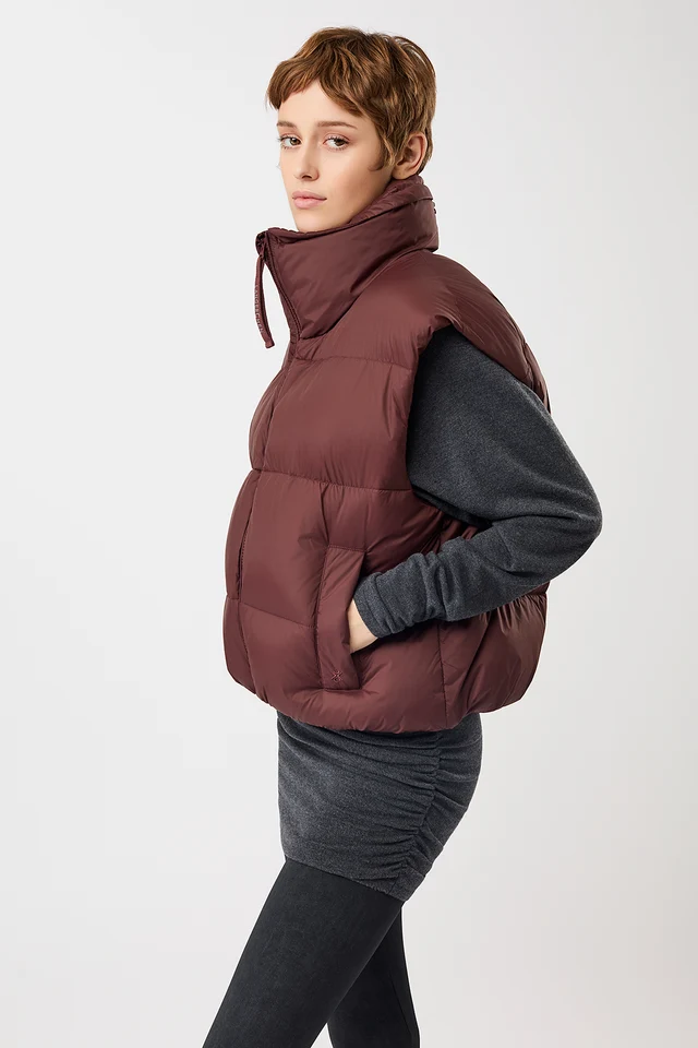 Langerchen Langerchen Quilted Padded Bodywarmer Burgundy