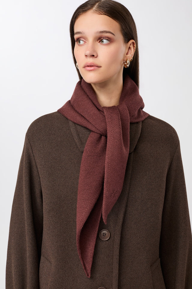 Langerchen Langerchen Short Jas in Recycled Wool Coffee