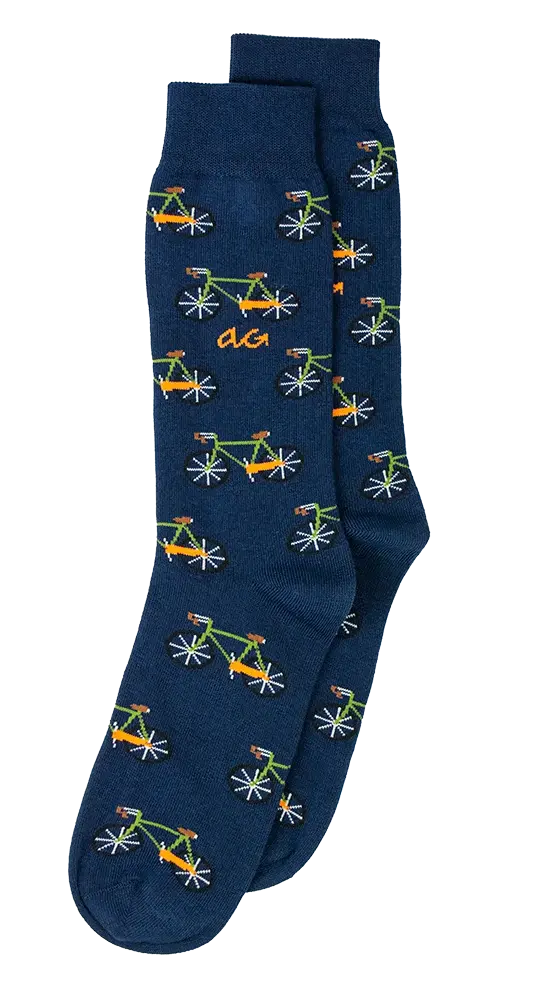 Alfredo Gonzales Alfredo Gonzales Socks Bicycles Navy