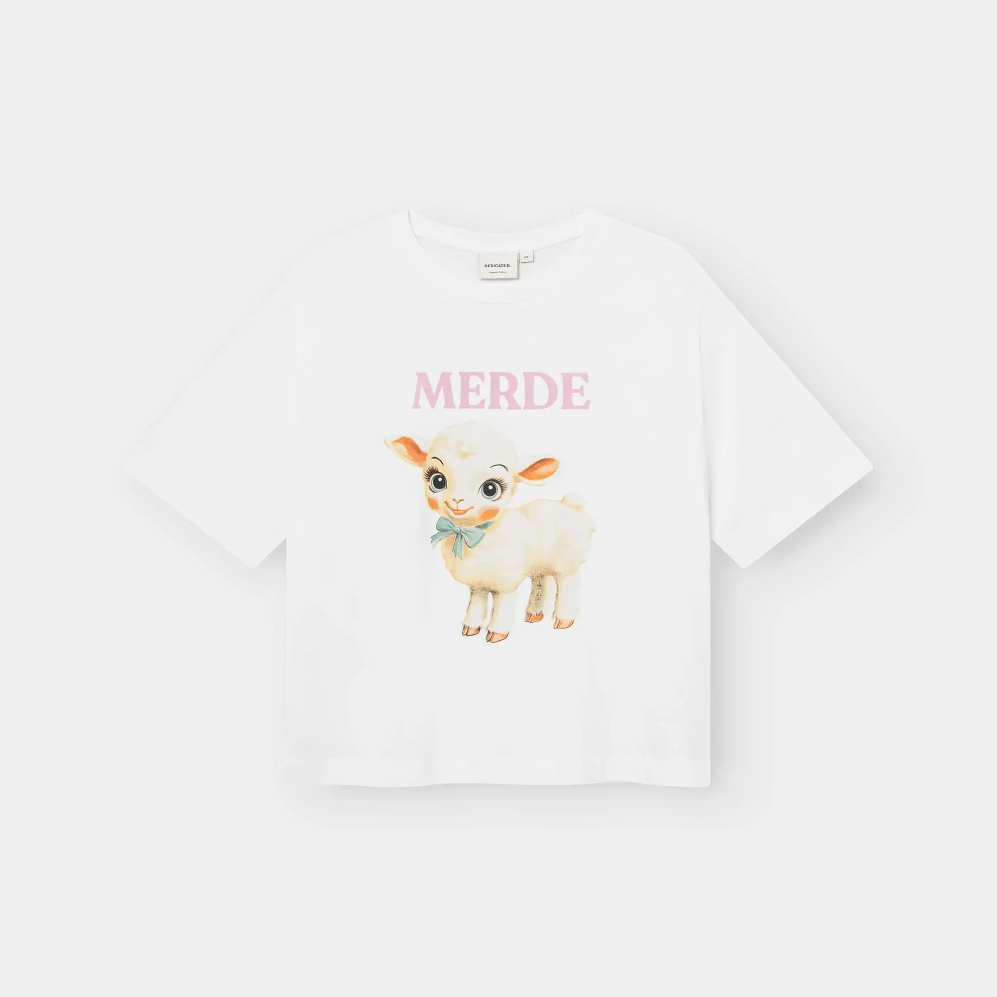 Dedicated Dedicated T-shirt Vadstena Lamb White