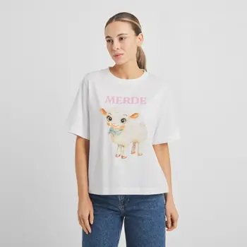 Dedicated T-shirt Vadstena Lamb White