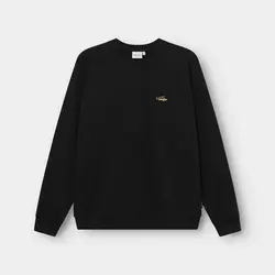 Dedicated Sweatshirt Malmoe Perch EMB Black