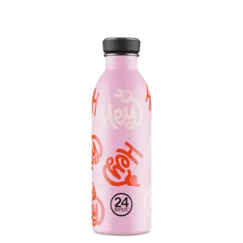 24Bottles Urban Bottle Hey! Pink 500 ML