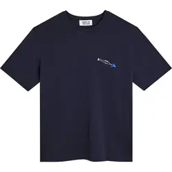 Bask in the Sun Navy HEART tee
