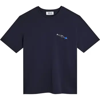 Bask in the Sun Navy HEART tee